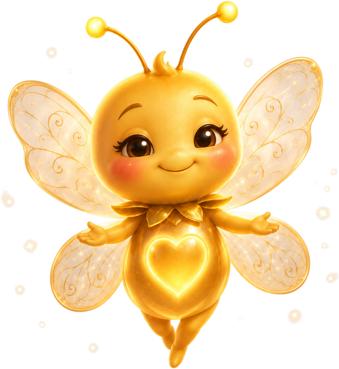 Lumi, the gentle golden guide who accompanies you through the VowSetu journey